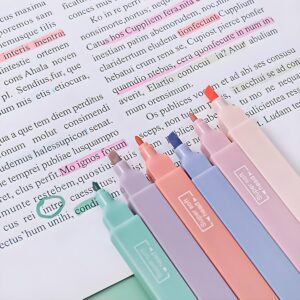 Pastel Dual Tip Highlighter Set – Soft Color Marker Pens (Pack of 12)